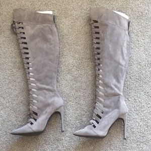 Over the knee great lace up boot